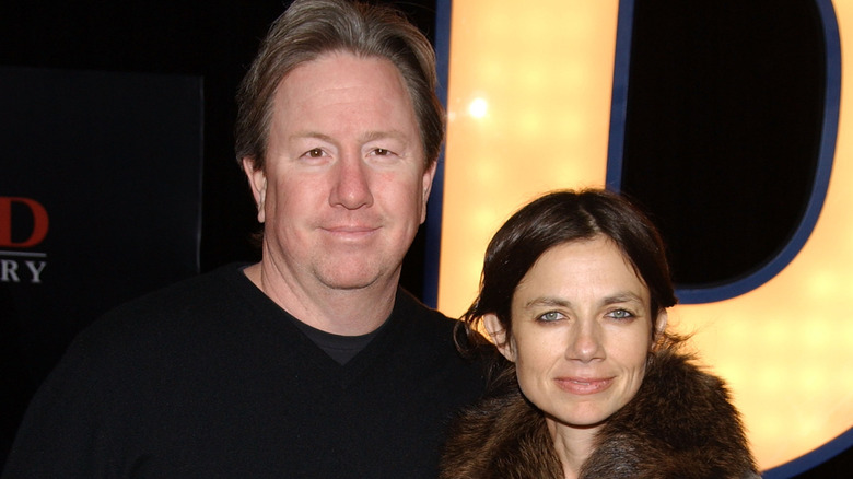 (l-r): Max Fluent and Justine Bateman posing at a movie premiere.
