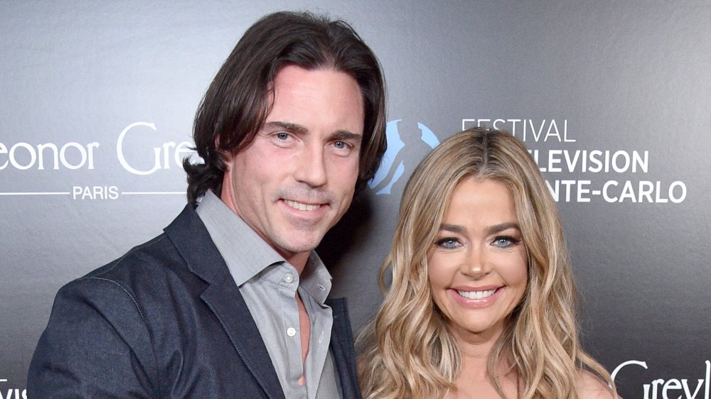 Denise Richards and Aaron Phypers attend the 60th Anniversary Party For The Monte-Carlo TV Festival at Sunset Tower Hotel on February 05, 2020 in West Hollywood, California.