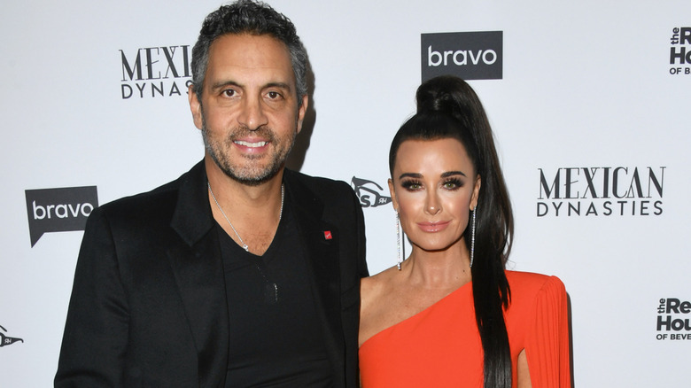 Mauricio Umansky and Kyle Richards attend Bravo's Premiere Party For "The Real Housewives Of Beverly Hills" Season 9 And "Mexican Dynasties"at Gracias Madre on February 12, 2019 in West Hollywood, California.