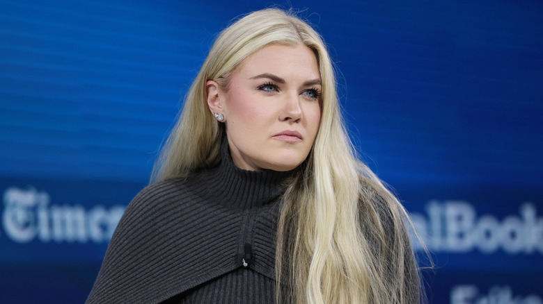 Erika Kirk shooting an icy glare