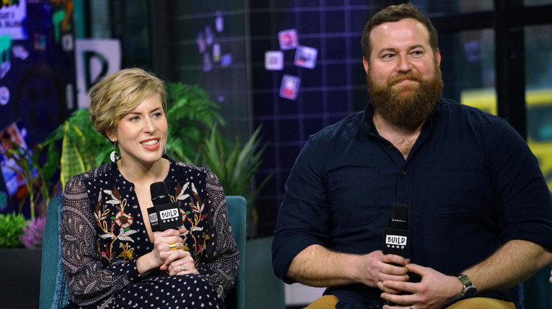 Erin Napier and Ben Napier attend Build Series to discuss the new season of "Home Town" at Build Studio on January 08, 2020 in New York City.