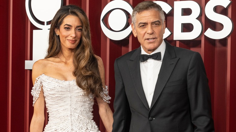 Amal Clooney and George Clooney in formal wear