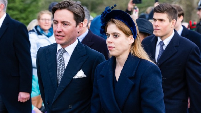 Edo Mapelli Mozzi and Princess Beatrice at Sandringham