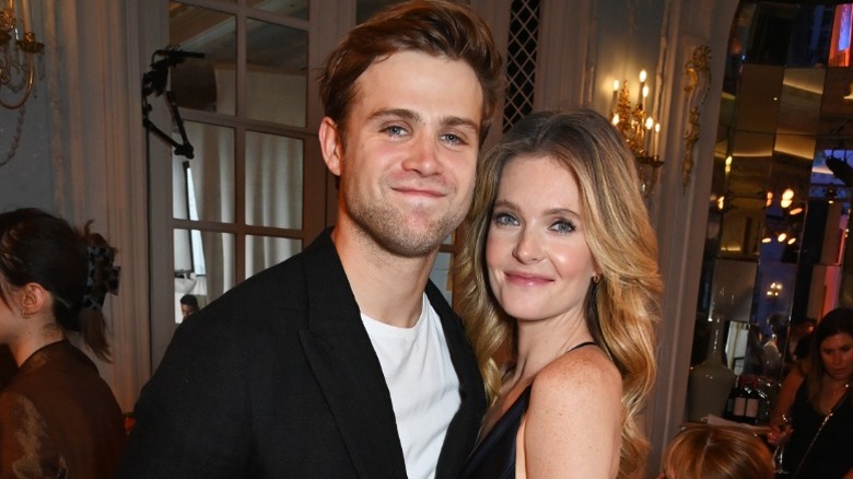 Leo Woodall and Meghann Fahy attend the South Bank Sky Arts Awards in London (2023)