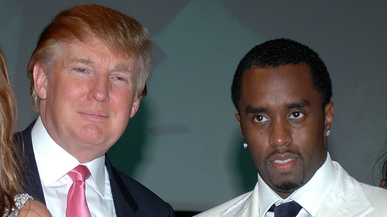 Donald Trump and Diddy smiling