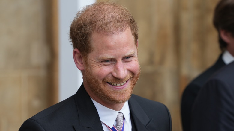 Prince Harry smiling