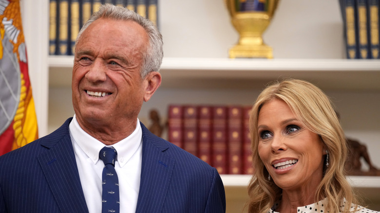 RFK Jr. and Cheryl Hines smiling