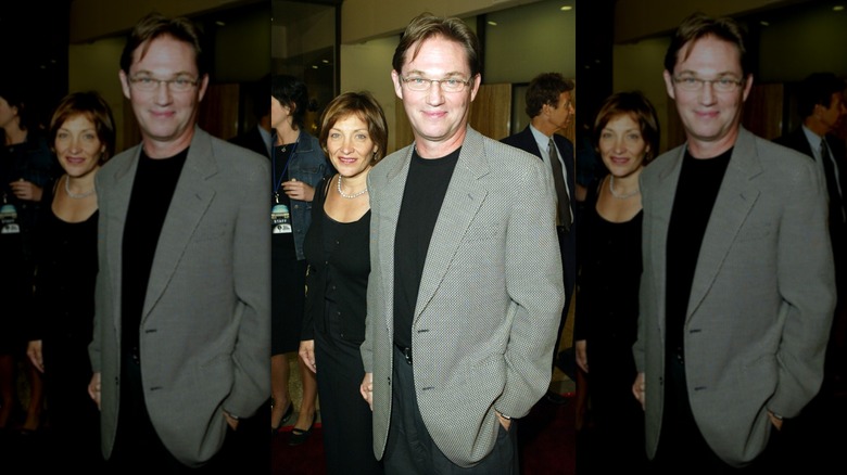 Richard Thomas and  Georgiana Bischoff smiling