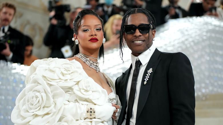 rihanna and asap rocky 2023 met gala