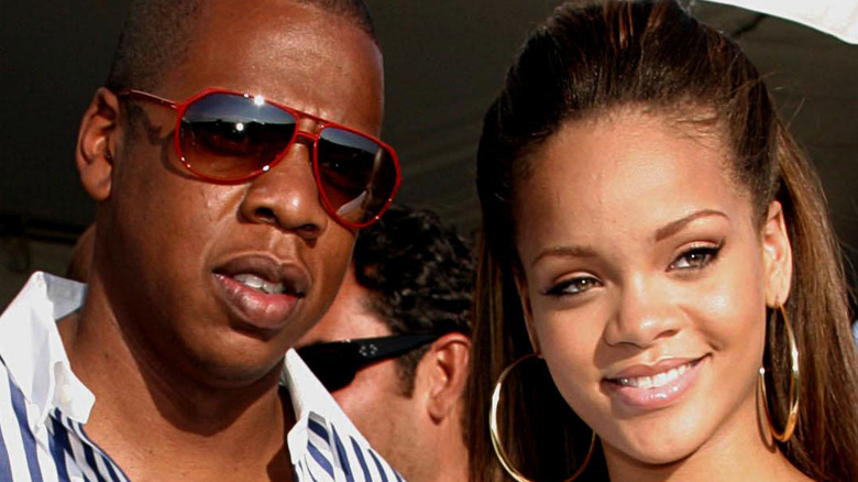 Rihanna and Jay-Z at an event
