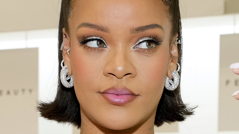 Rihanna at Fenty Beauty event 