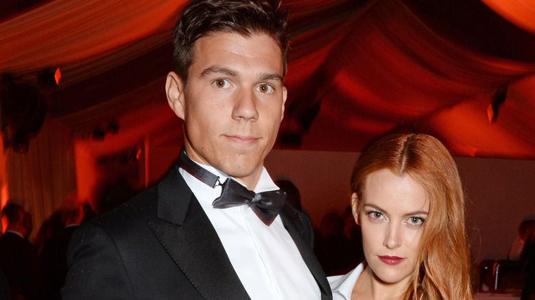 Ben Smith-Petersen and Riley Keough at party