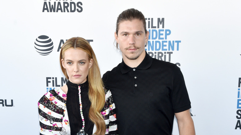 Riley Keough and Ben Smith-Petersen at event