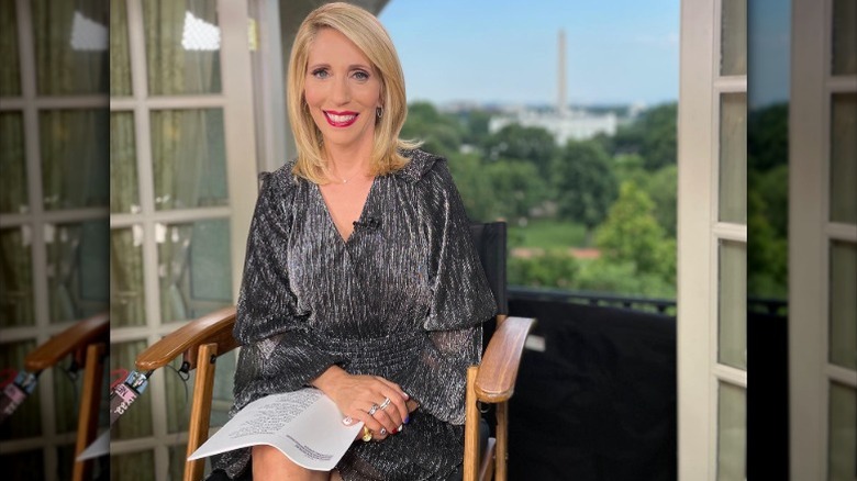 Dana Bash posing from a remote studio on July 4, 2021