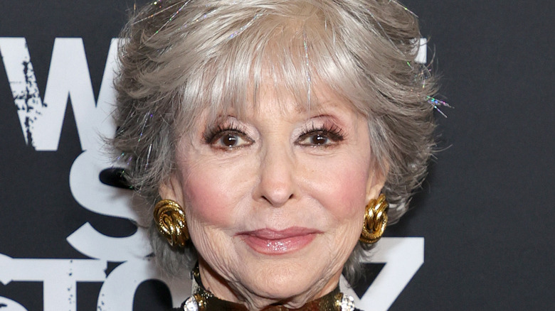 Rita Moreno in gold earrings 