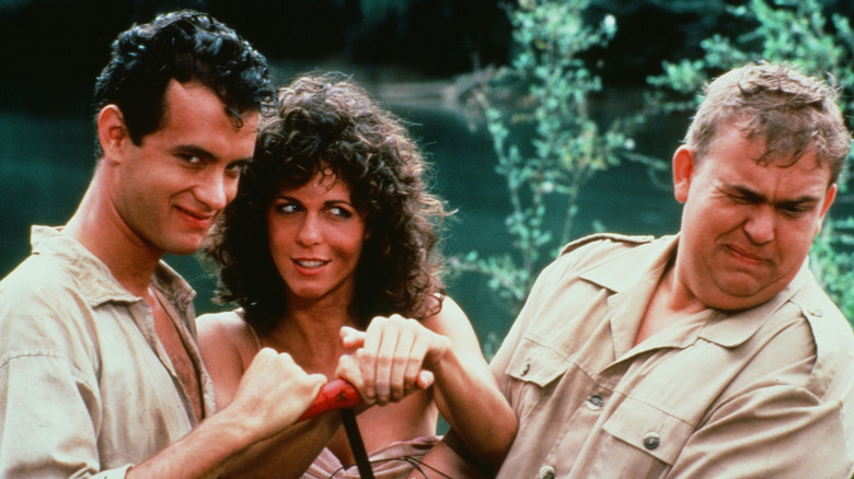 Rita Wilson, Tom Hanks, and John Candy in 1984