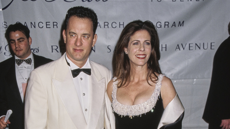 Rita Wilson and Tom Hanks in December 1997