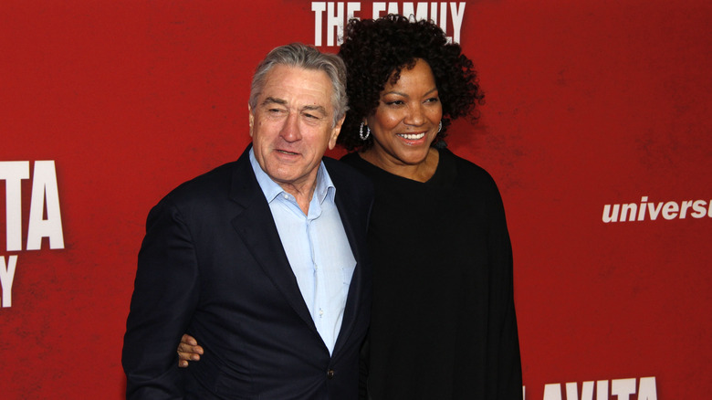 Robert De Niro and his ex-wife Grace Hightower twinning in black