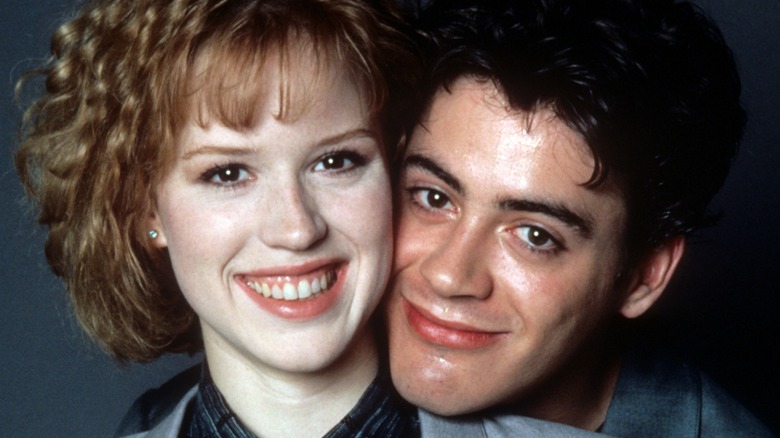 young Molly Ringwald and Robert Downey Jr.