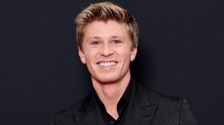 Robert Irwin wearing black