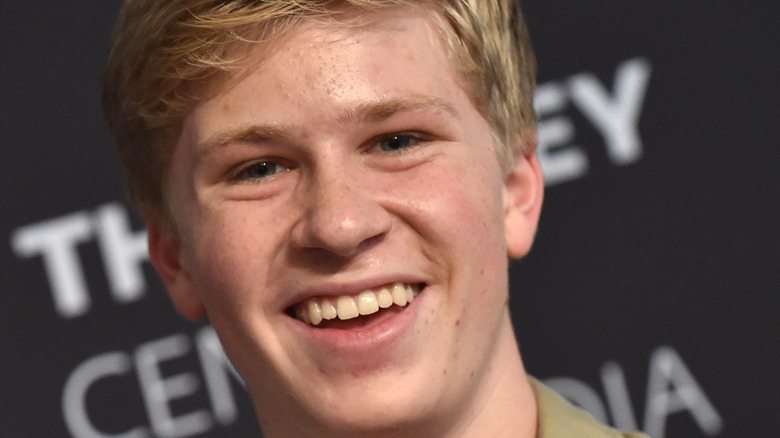 Robert Irwin poses on the red carpet