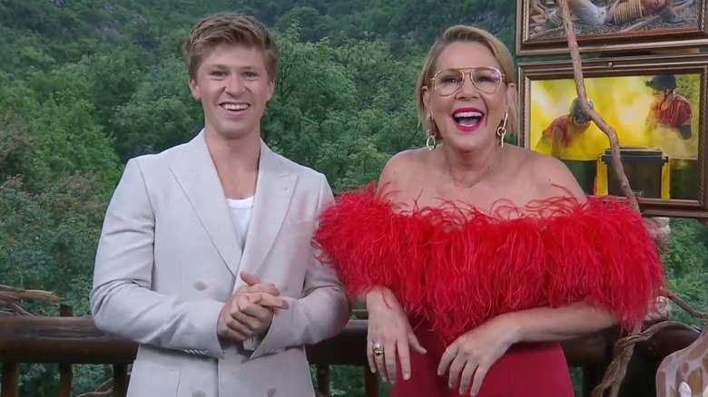 Robert Irwin and Julia Morris on set of I'm A Celebrity... Get Me Out Of Here