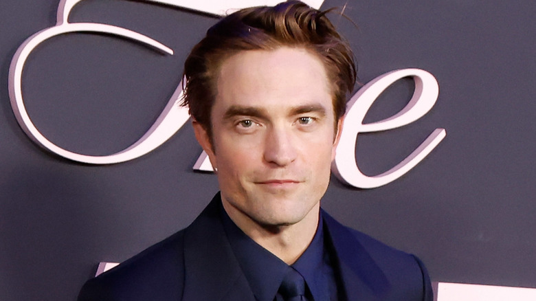 Robert Pattinson slightly smiling