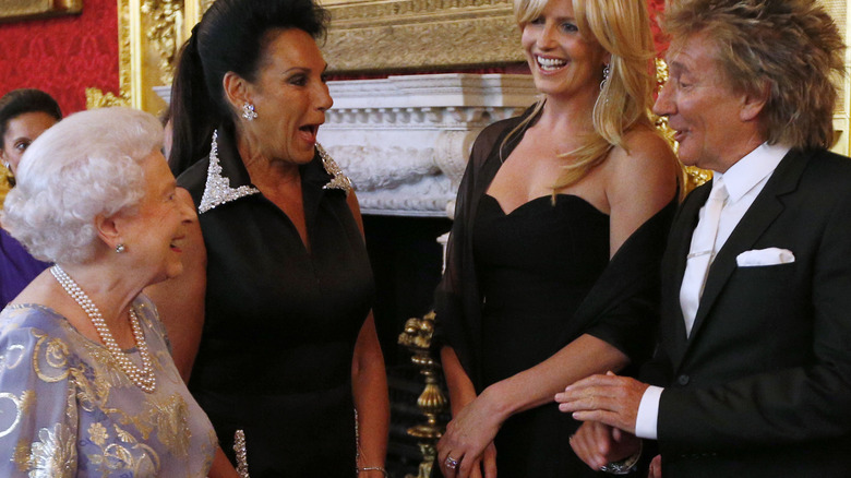 Rod Stewart and Queen Elizabeth at St. James Palace