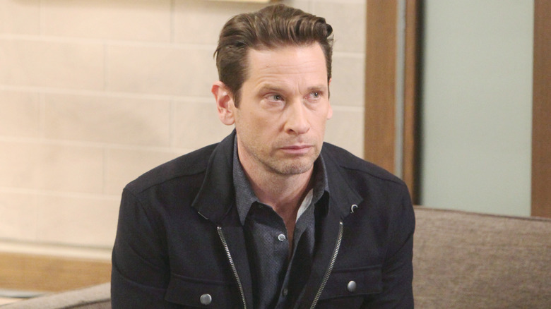 General Hospital's Austin looking pensive