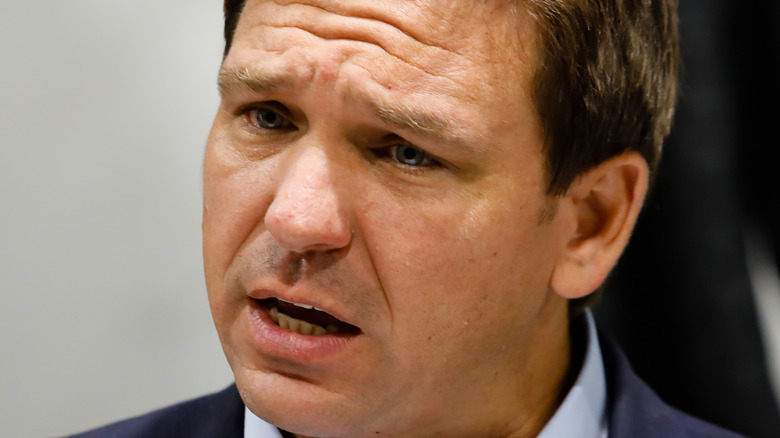 Ron DeSantis looking puzzled