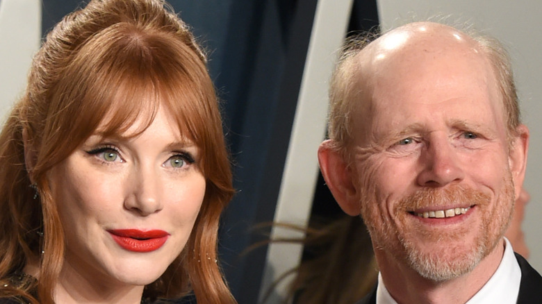 Bryce Dallas Howard and father Ron Howard pose together