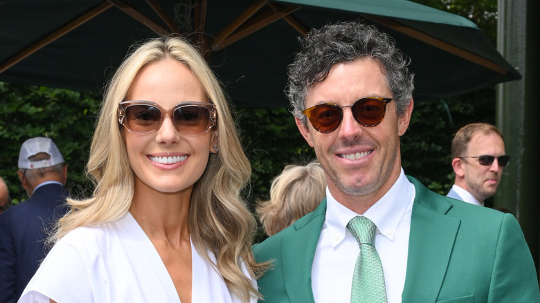 Rory McIlroy and Erica Stoll smiling