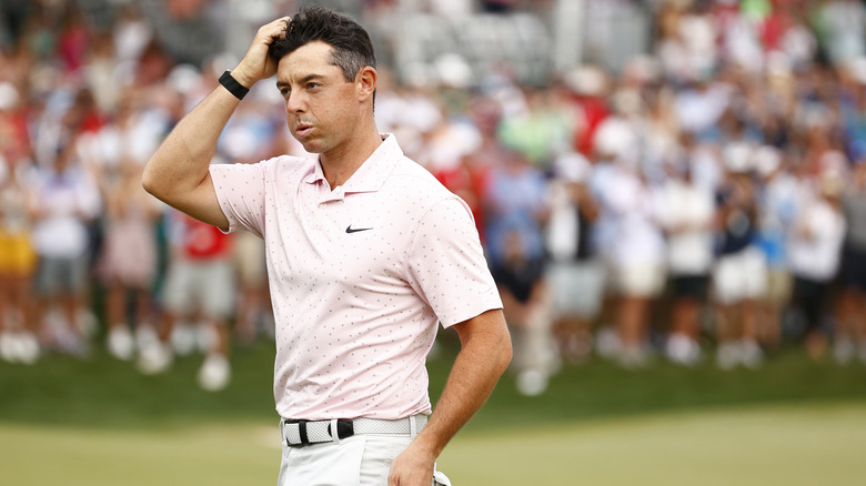 Rory McIlroy thinking