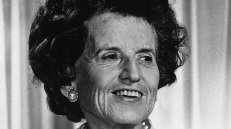 Closeup of Rose Kennedy smiling
