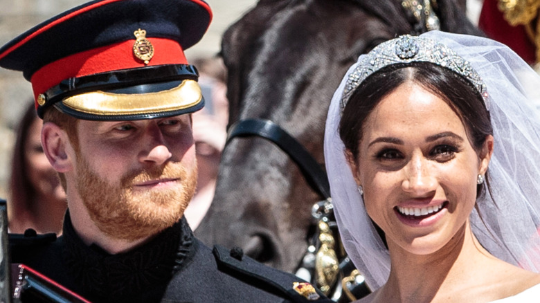 Meghan Markle and Prince Harry at their wedding 