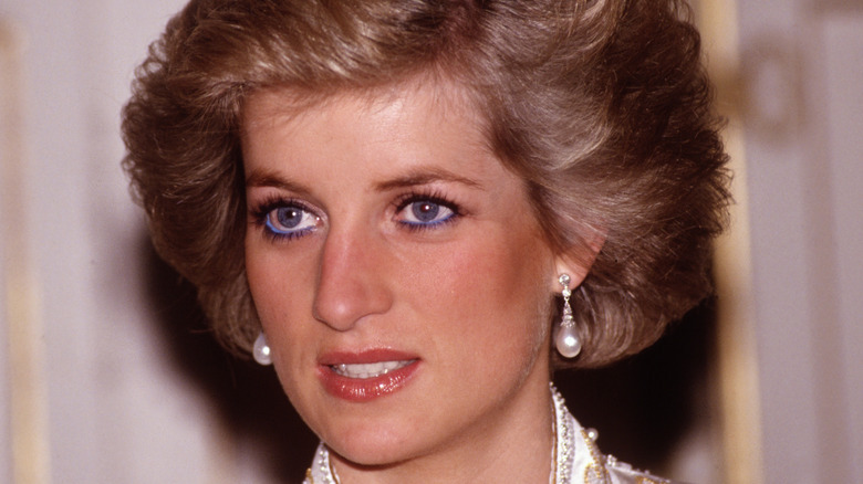 Princess Diana attends a royal dinner 