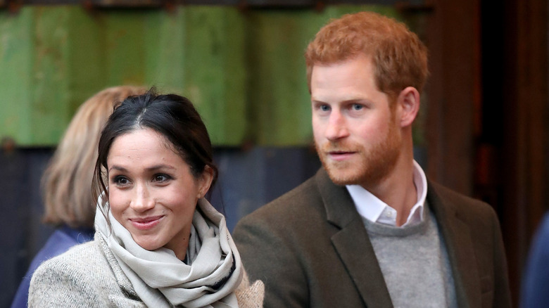 Prince Harry and Meghan Markle at an event 