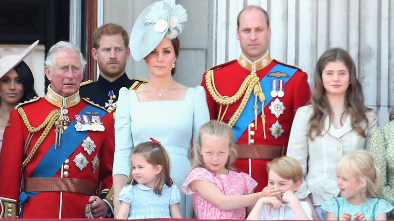 British royal family at palace