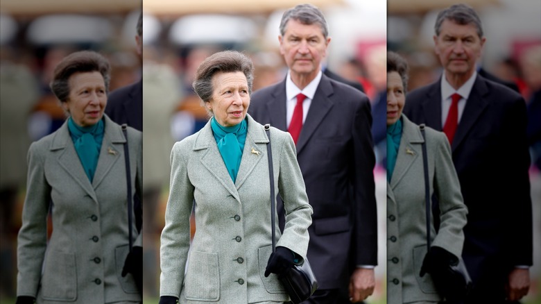 Princess Anne and Vice Admiral Sir Timothy Laurence attend day 2 of the 2024 Royal Windsor Horse Show in Home Park, Windsor Castle in Windsor, England (2024)