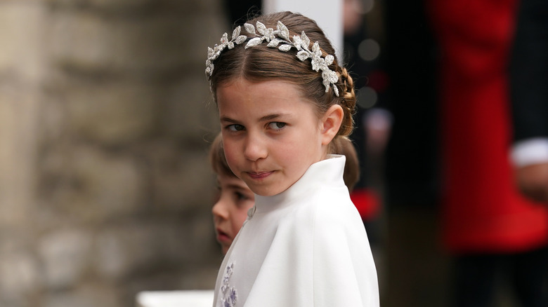 Princess Charlotte scowling