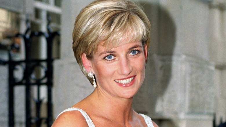 Princess Diana smiles