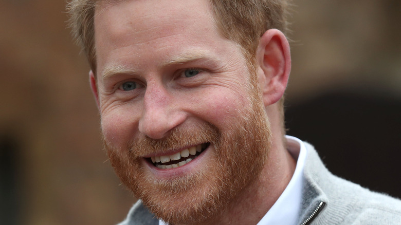 Prince Harry smiling