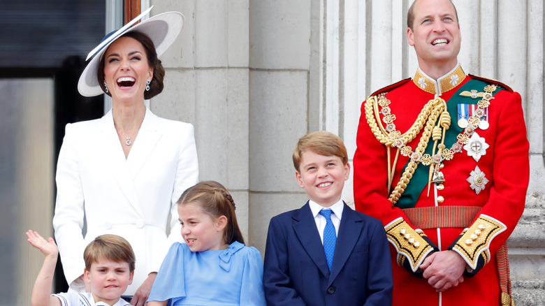 Cambridge family on Buckingham Palace balcony