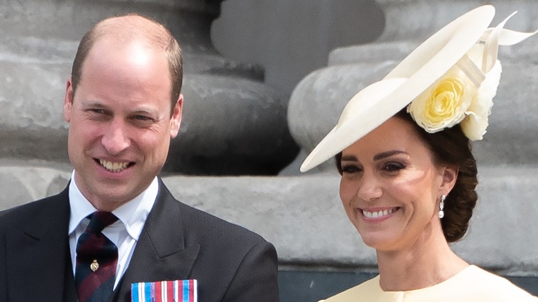 Prince William and Kate Middleton smiling