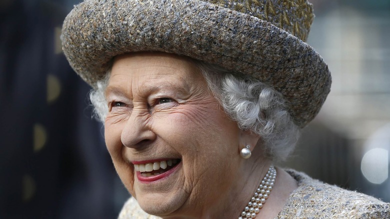 Queen Elizabeth smiling 