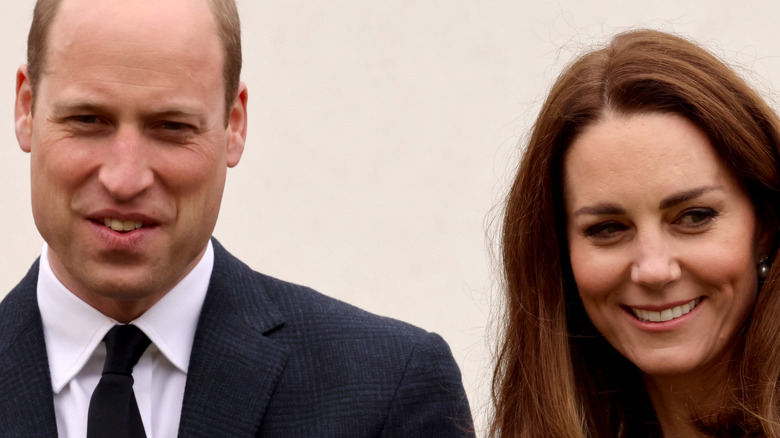 Prince William and Kate Middleton smiling