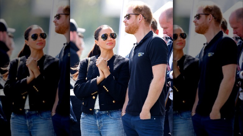Harry and Meghan in jeans