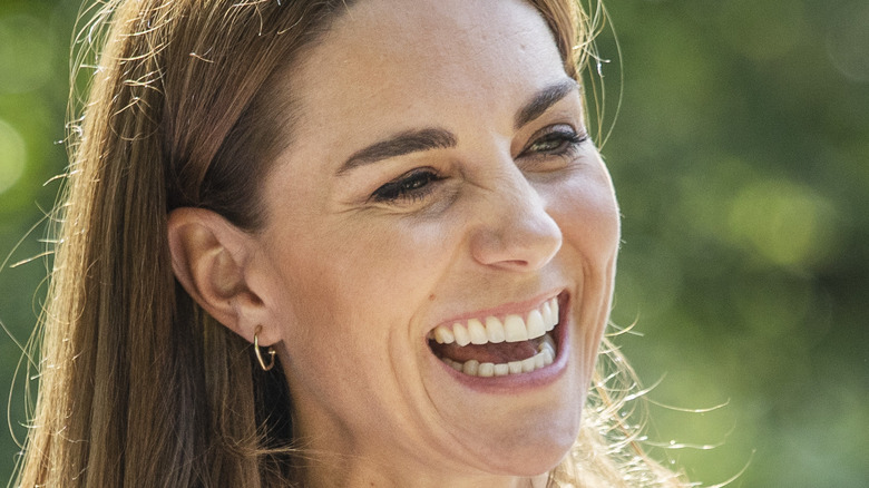 Kate Middleton laughing in the sunshine