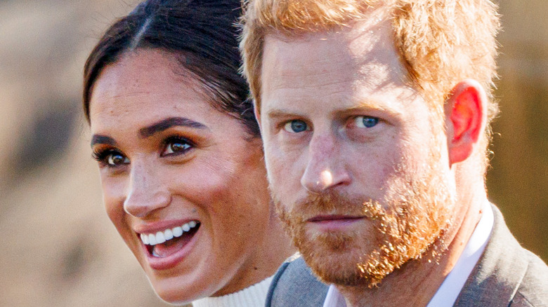 Meghan Markle and Prince Harry arriving at event