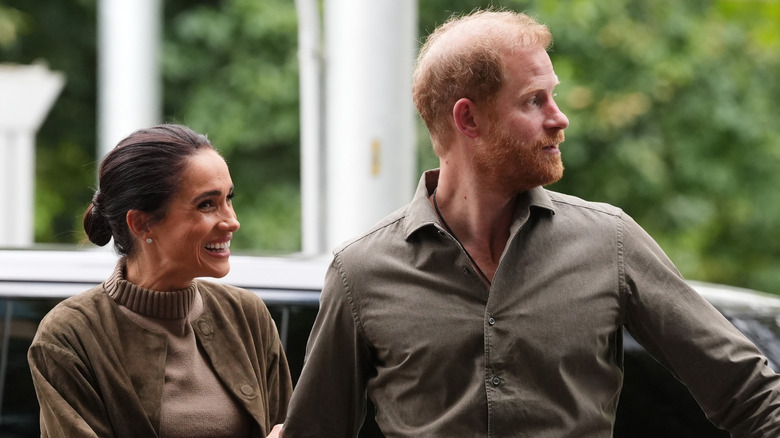 Meghan Markle and Prince Harry smiling